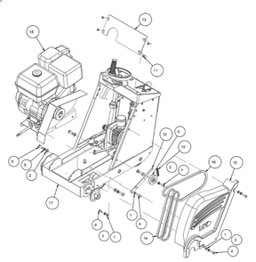 Section 01 Diagram and Parts List for MK-2013HSP 156499 MK Diamond Concrete Saw